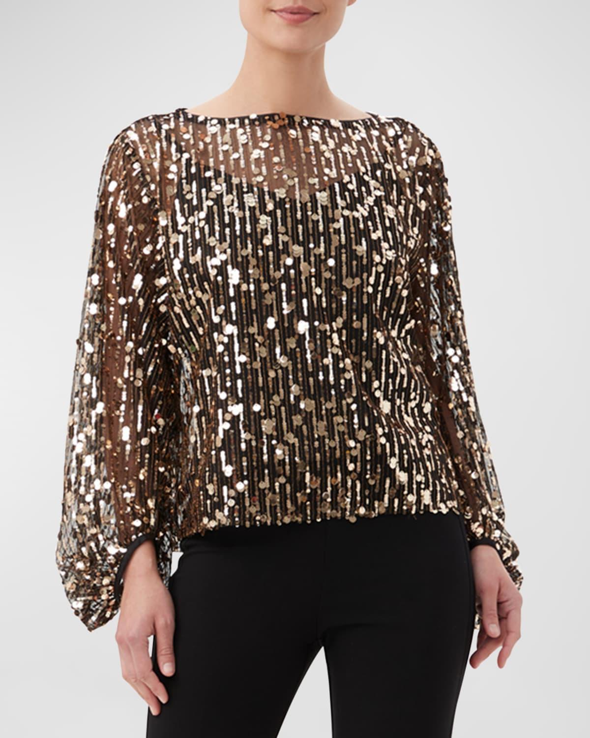 Trina Turk Ursa Top (Black Women's Clothing Product Image
