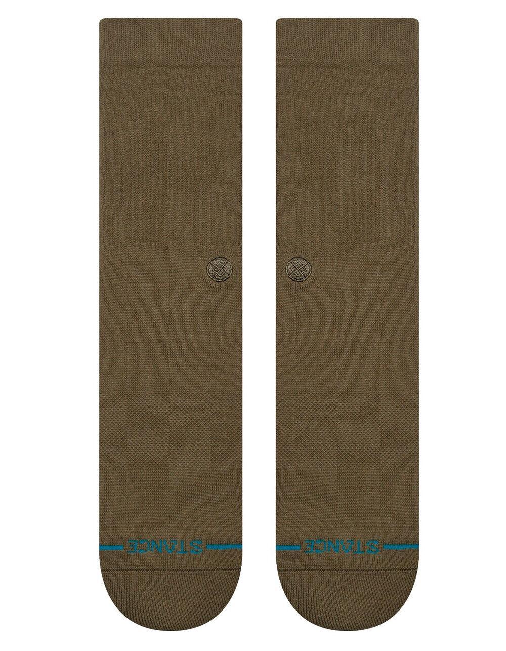 STANCE Icon Organic Mens Crew Socks - NATURAL Product Image