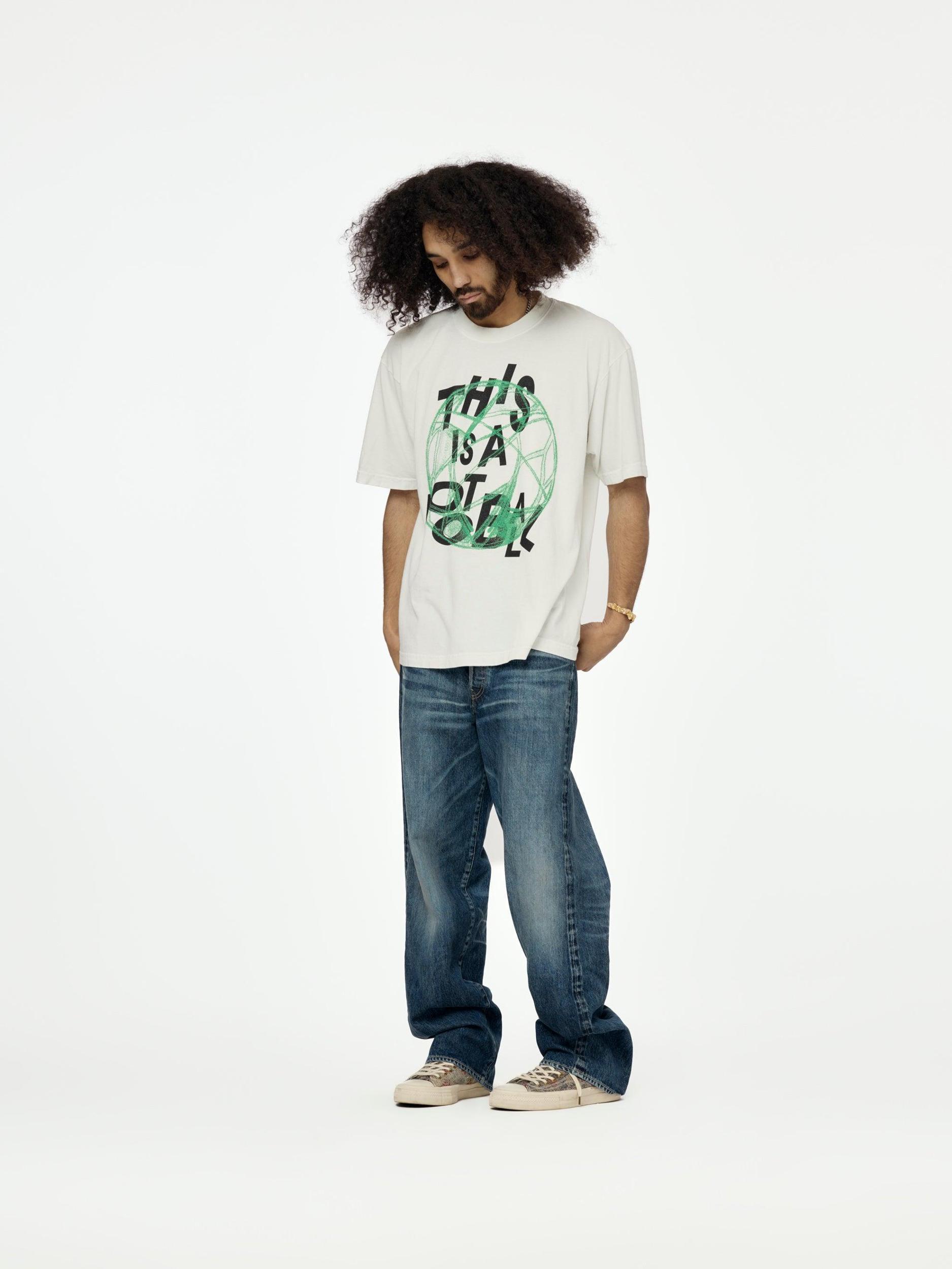 This is a Football Tee (Off White) Product Image