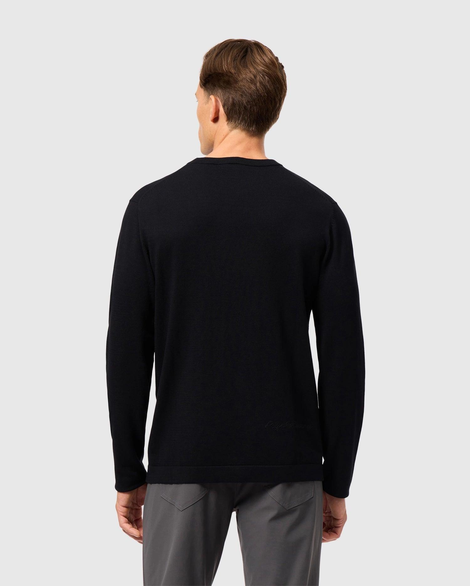 Men's Cory Chainstitch Cotton Sweater 074 STONE / XS Product Image