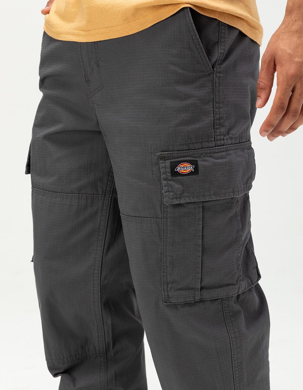 DICKIES Eagle Bend Relaxed Fit Double Knee Mens Cargo Pants - CHARCOAL Product Image
