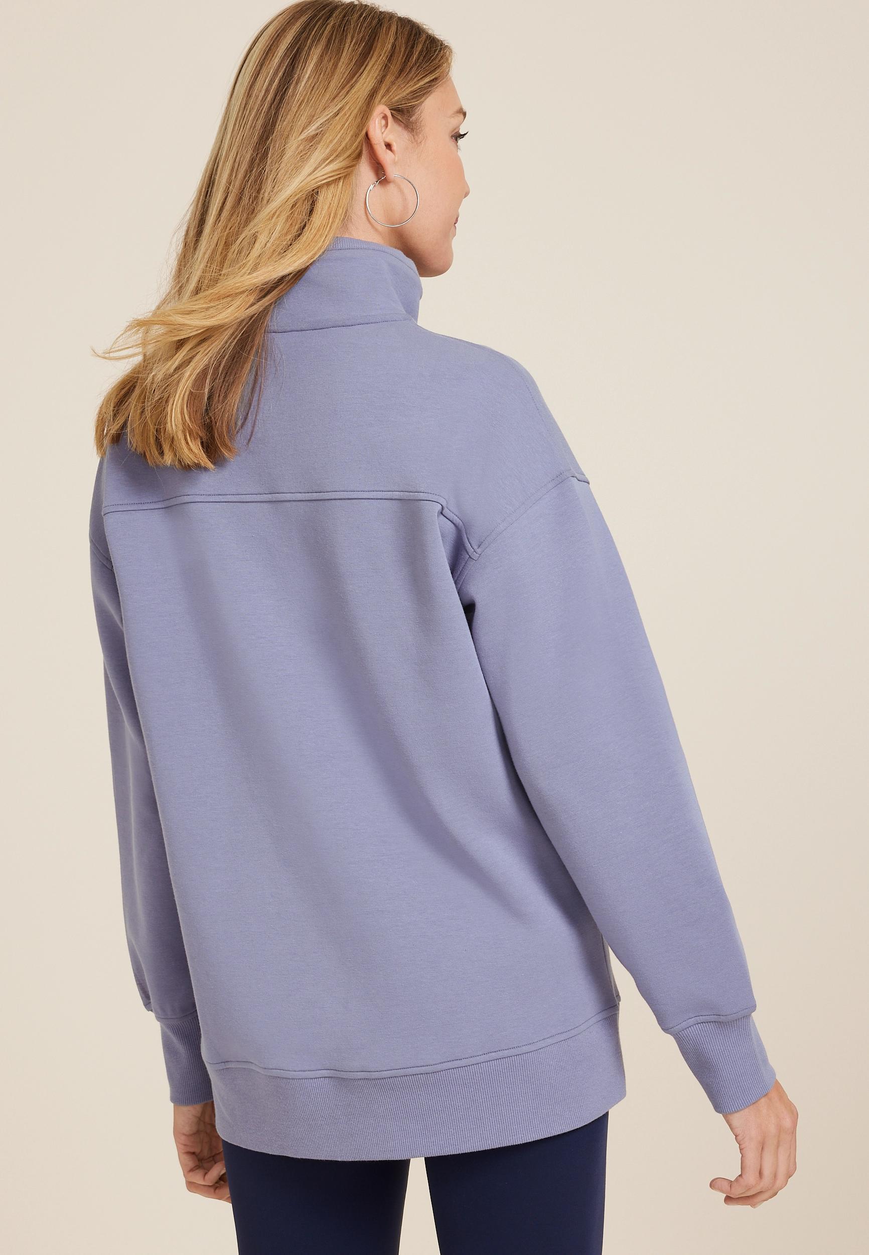 Athleisure Half Zip Pullover Sweatshirt Product Image