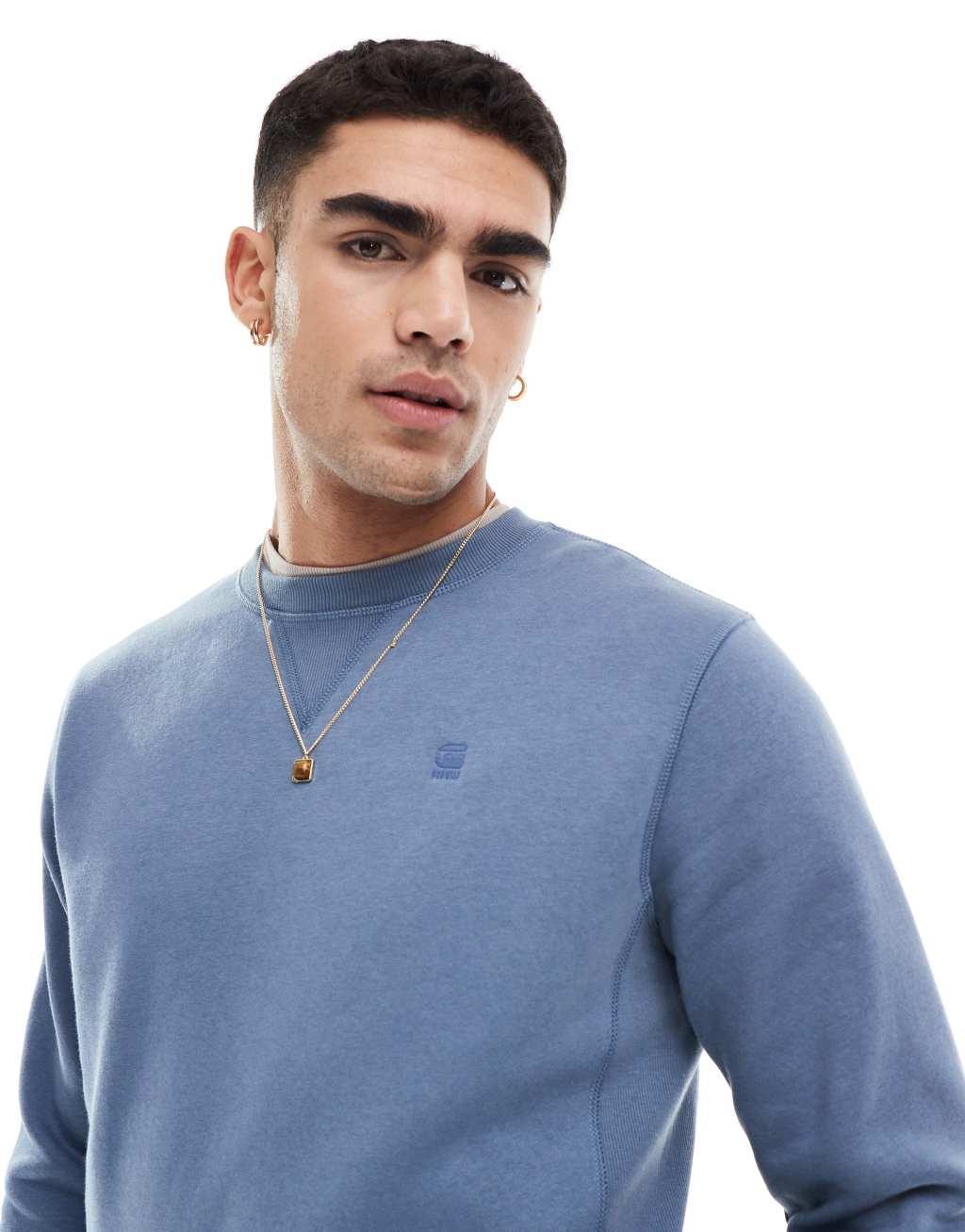 G-Star sweatshirt in slate blue Product Image