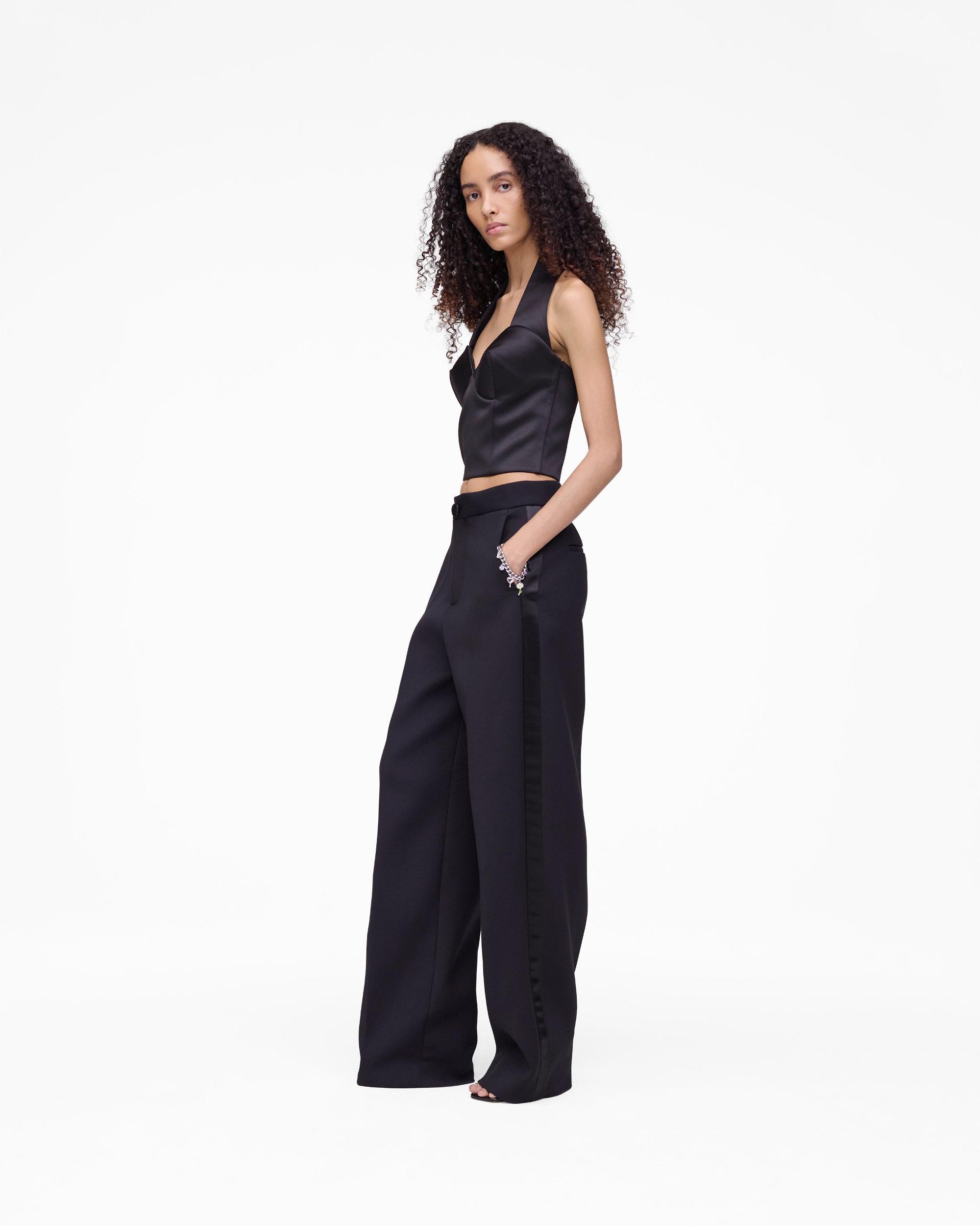 Sculpted Satin Halter Top Product Image