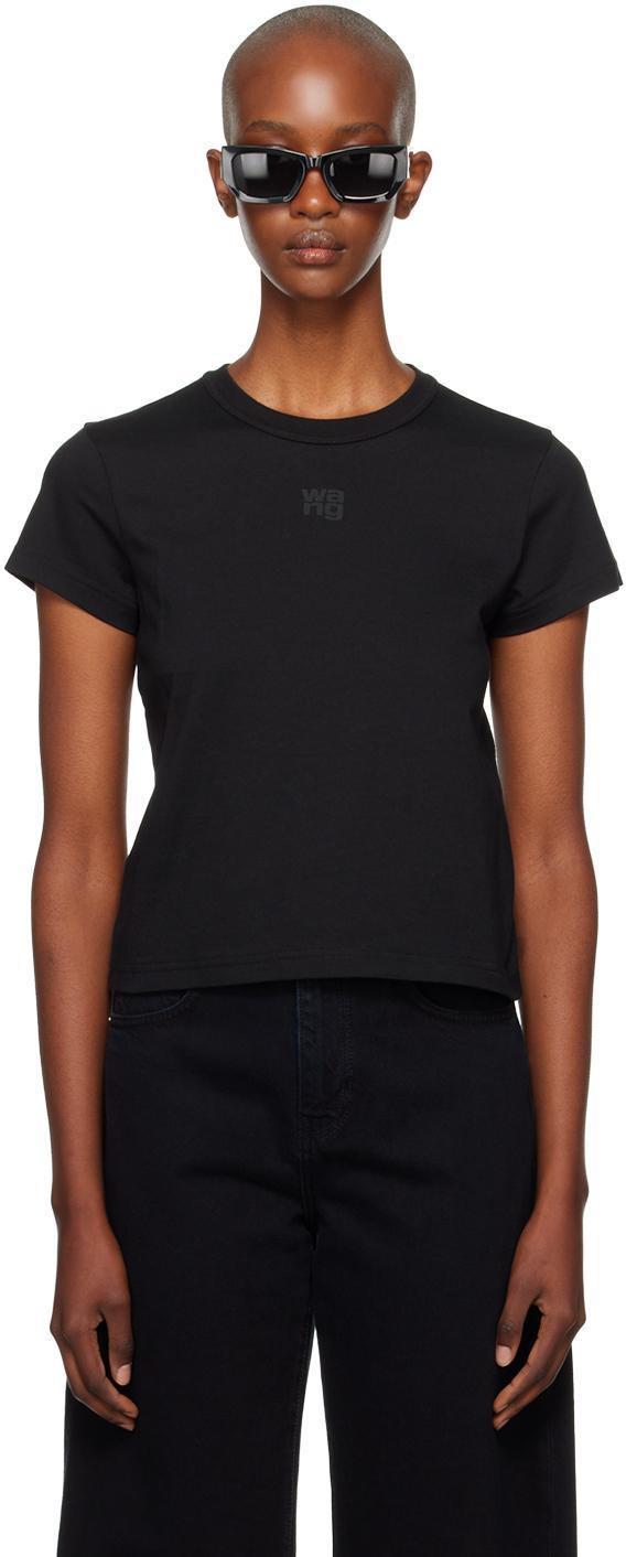 ALEXANDER WANG T Black Shrunken T-shirt Product Image