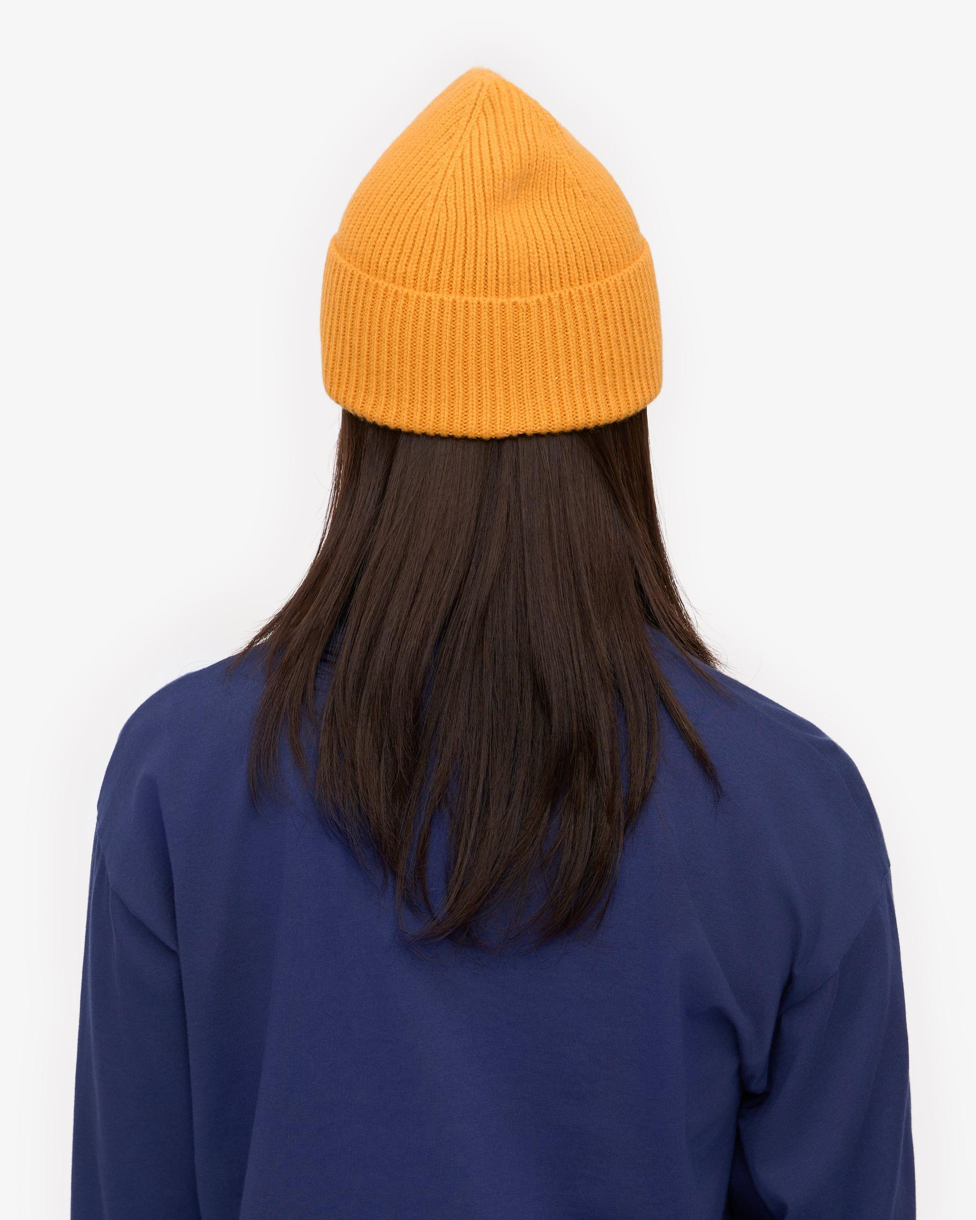 Merino Wool Beanie - Burned Yellow Product Image