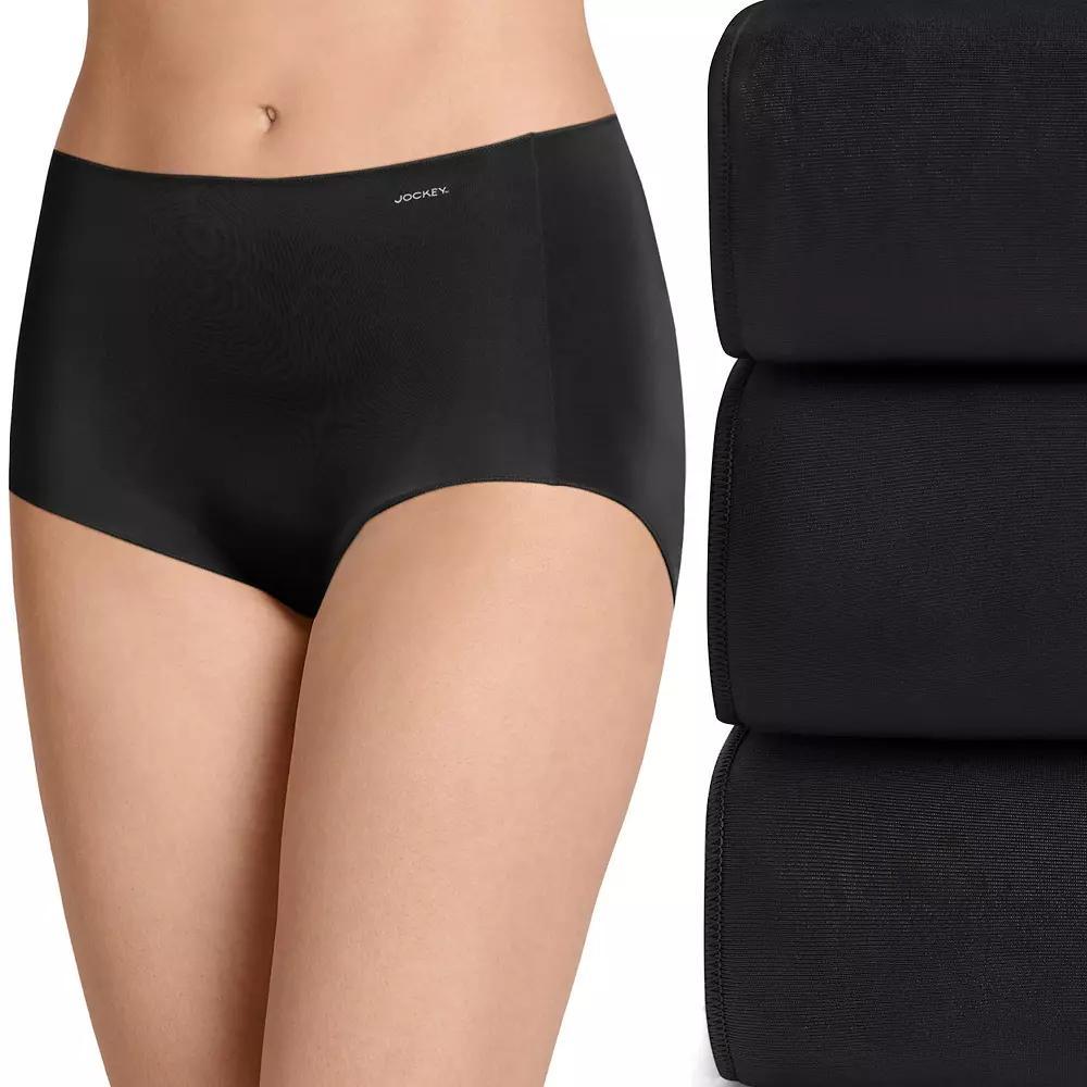 Women's Jockey® No Panty Line Promise 3-Pack Full Rise Brief Panty Set 1877, Size: 6, Deep Beige Asst Product Image