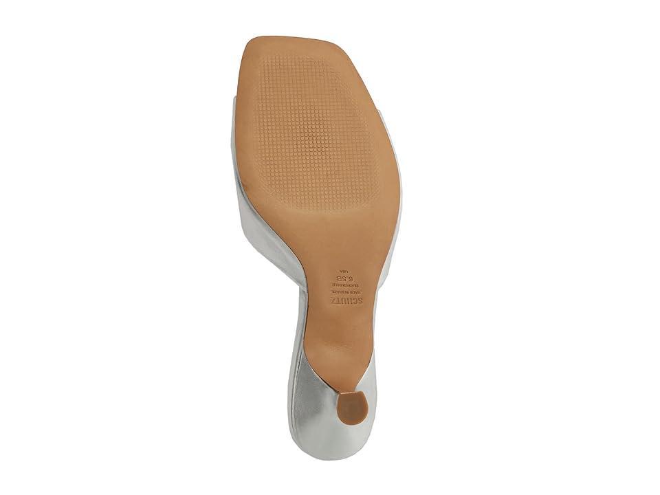Schutz Dethalia Leather Heeled Mule Womens at Urban Outfitters Product Image