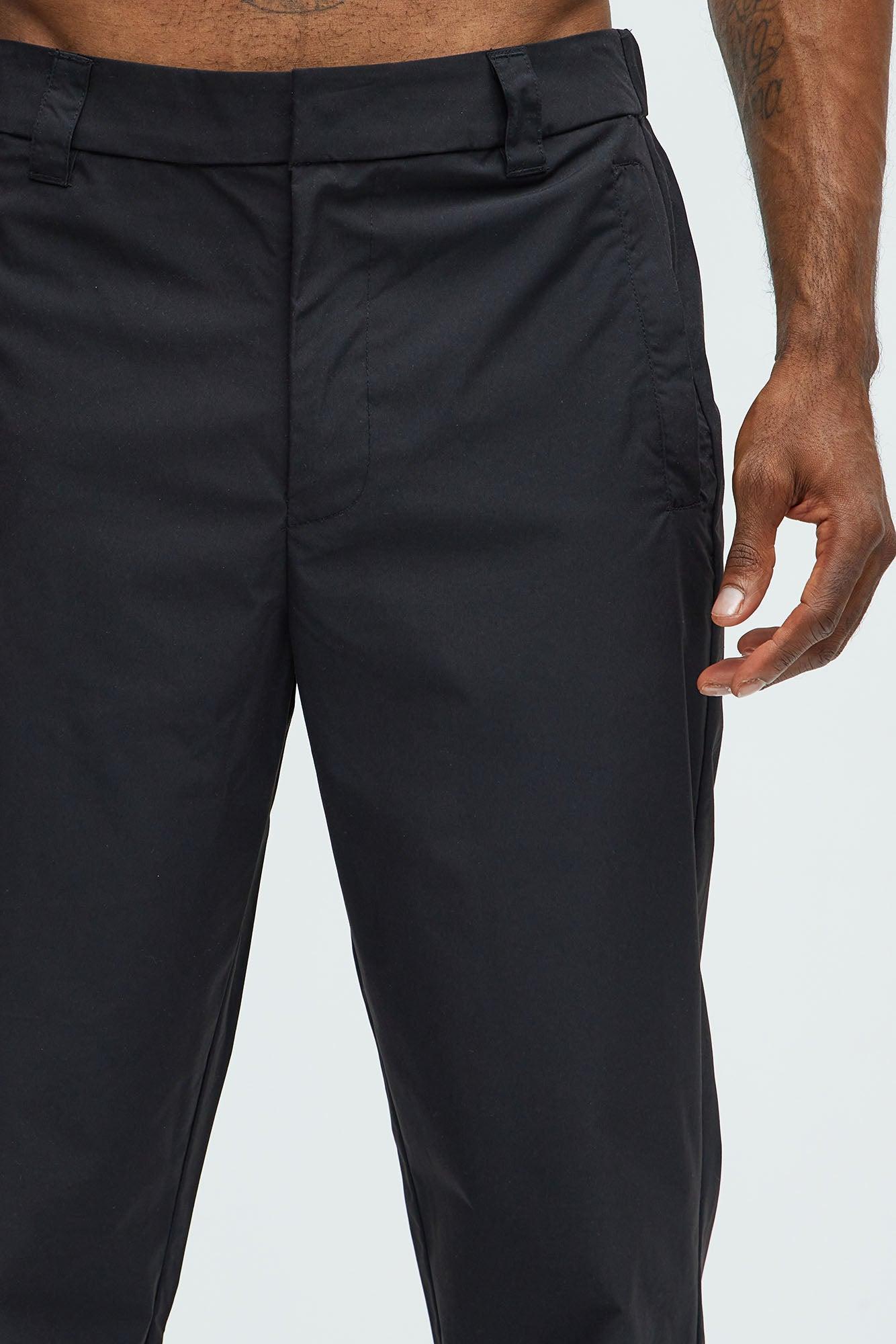 Ansel Hybrid Slim Commuter Pants - Black Product Image