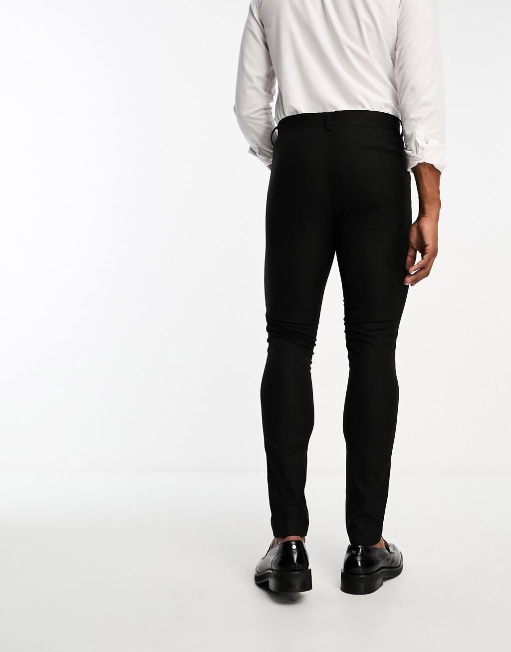 ASOS DESIGN skinny tuxedo suit pants Product Image