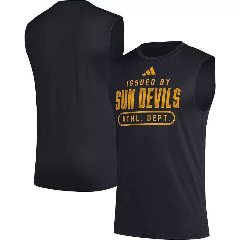 Men's adidas Black Arizona State Sun Devils Sideline AEROREADY Pregame Tank Top, Size: Large Product Image