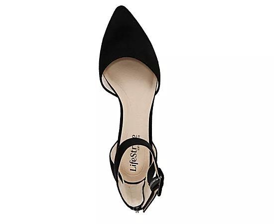 LifeStride Admire Women's Ankle Strap Pumps, Size: 5, Black Fabric Product Image