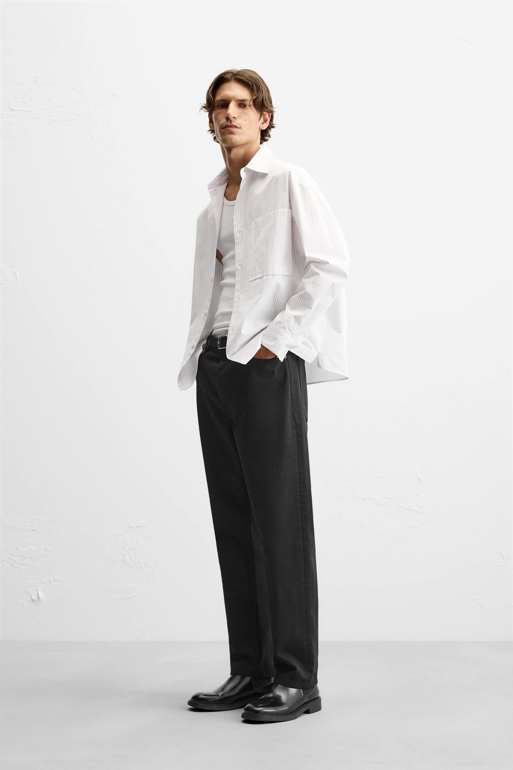 STRIPED POPLIN SHIRT Product Image