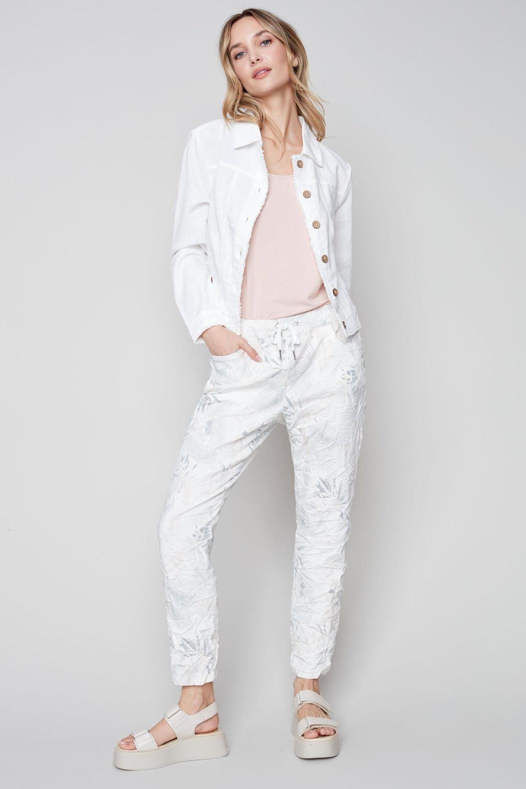 White Fray Jacket Product Image