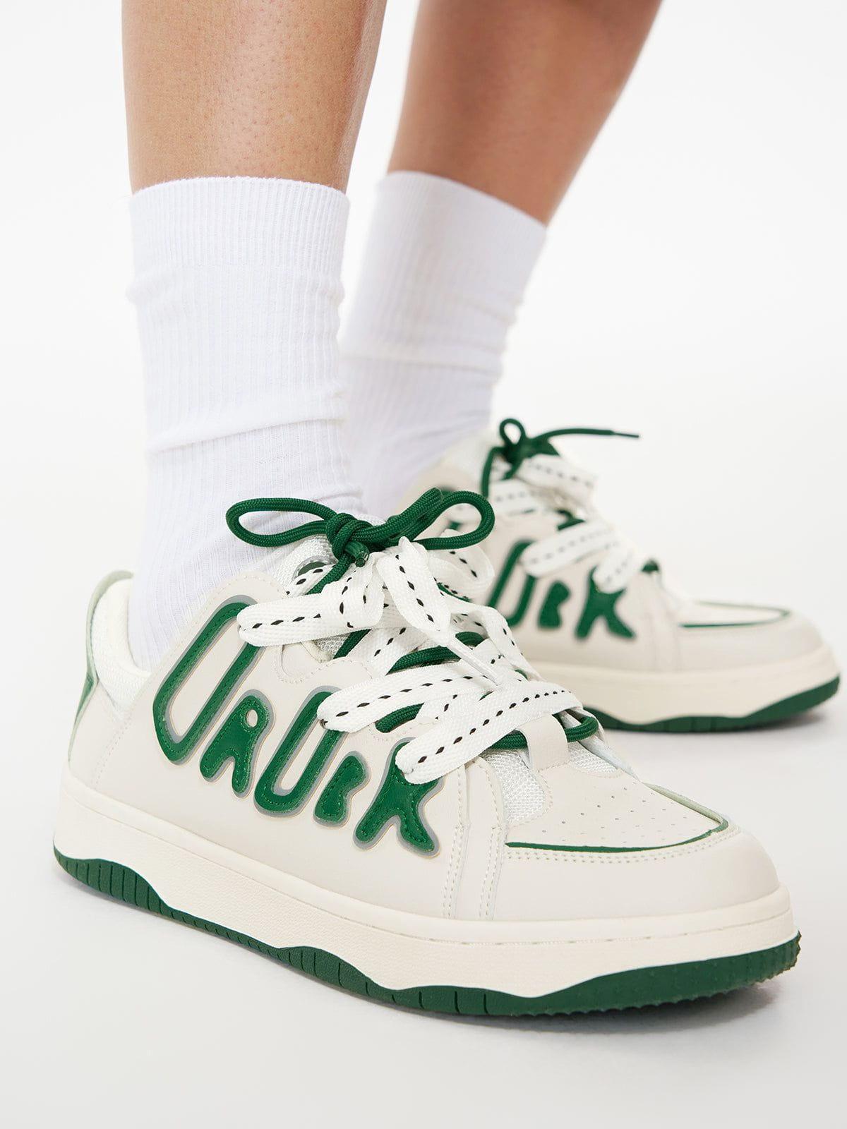 StarryClimb Dissolving Sole Patchwork Skate Shoes Product Image
