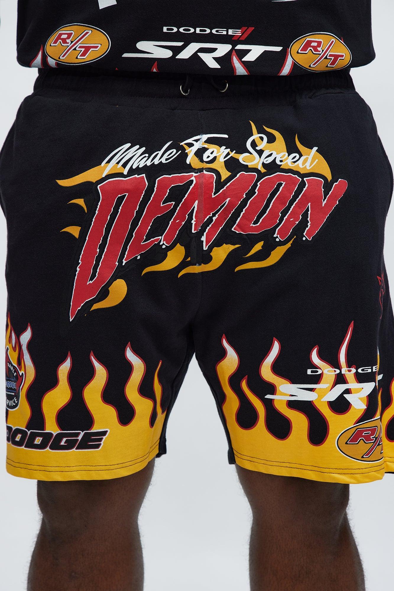 Dodge Demon Racing Team Sweatshorts - Black Product Image
