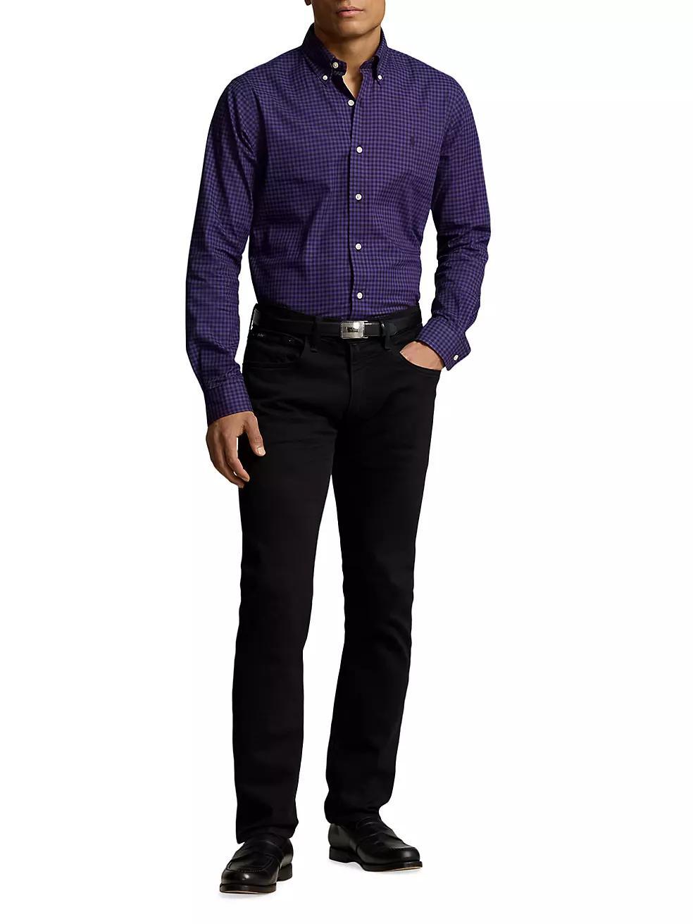 Classic-Fit Plaid Twill Shirt Product Image