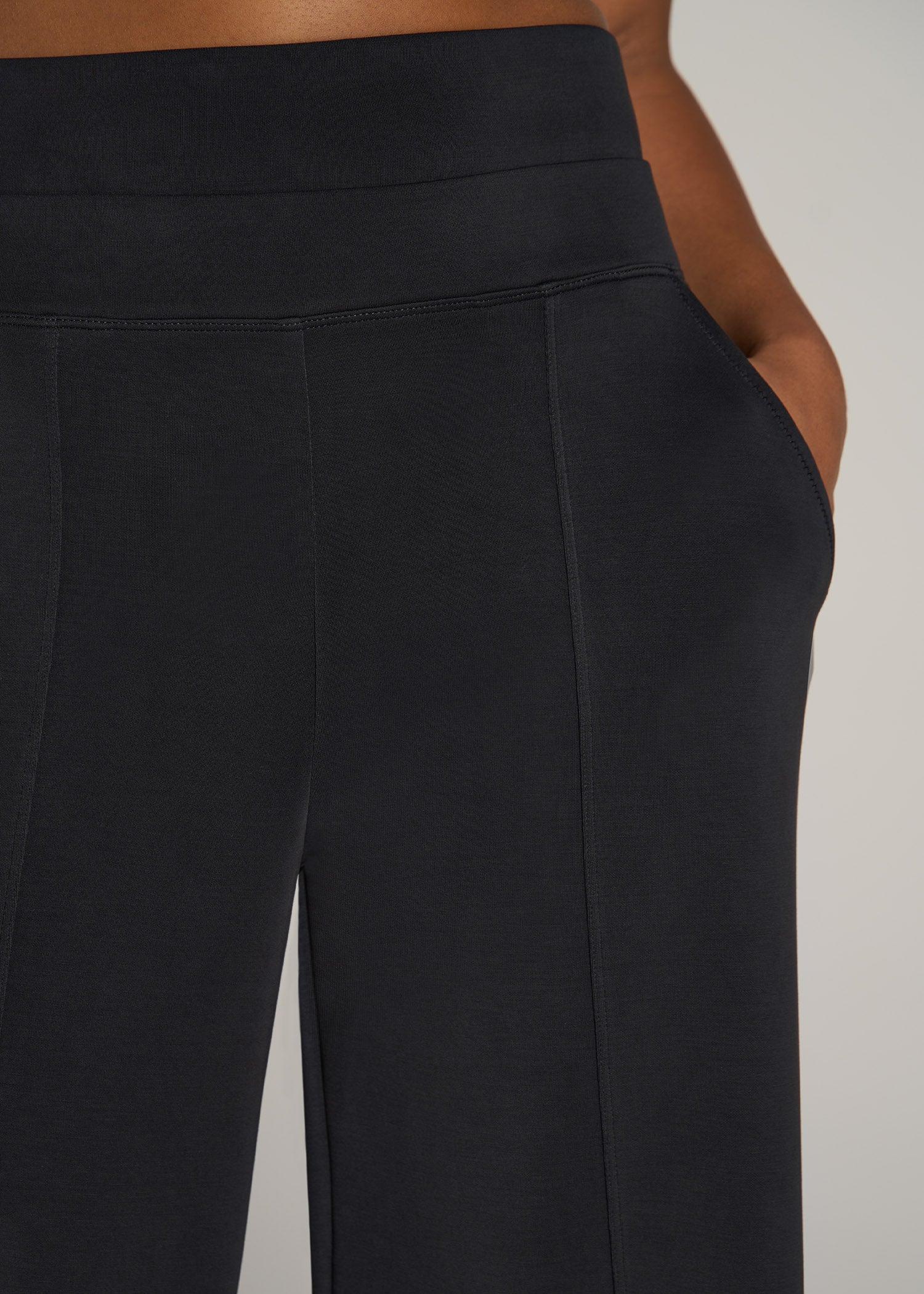 Soft Motion Wide Leg Ultra High Rise Pant for Tall Women in Black Product Image