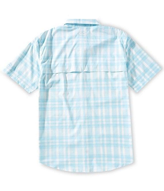 Drake Clothing Co. Short Sleeve Faded-Plaid Woven Shirt Product Image