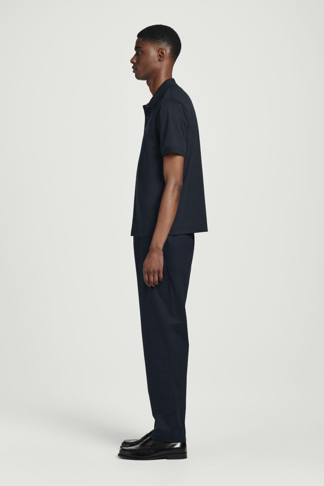 REGULAR-FIT MERCERIZED-COTTON POLO SHIRT Product Image