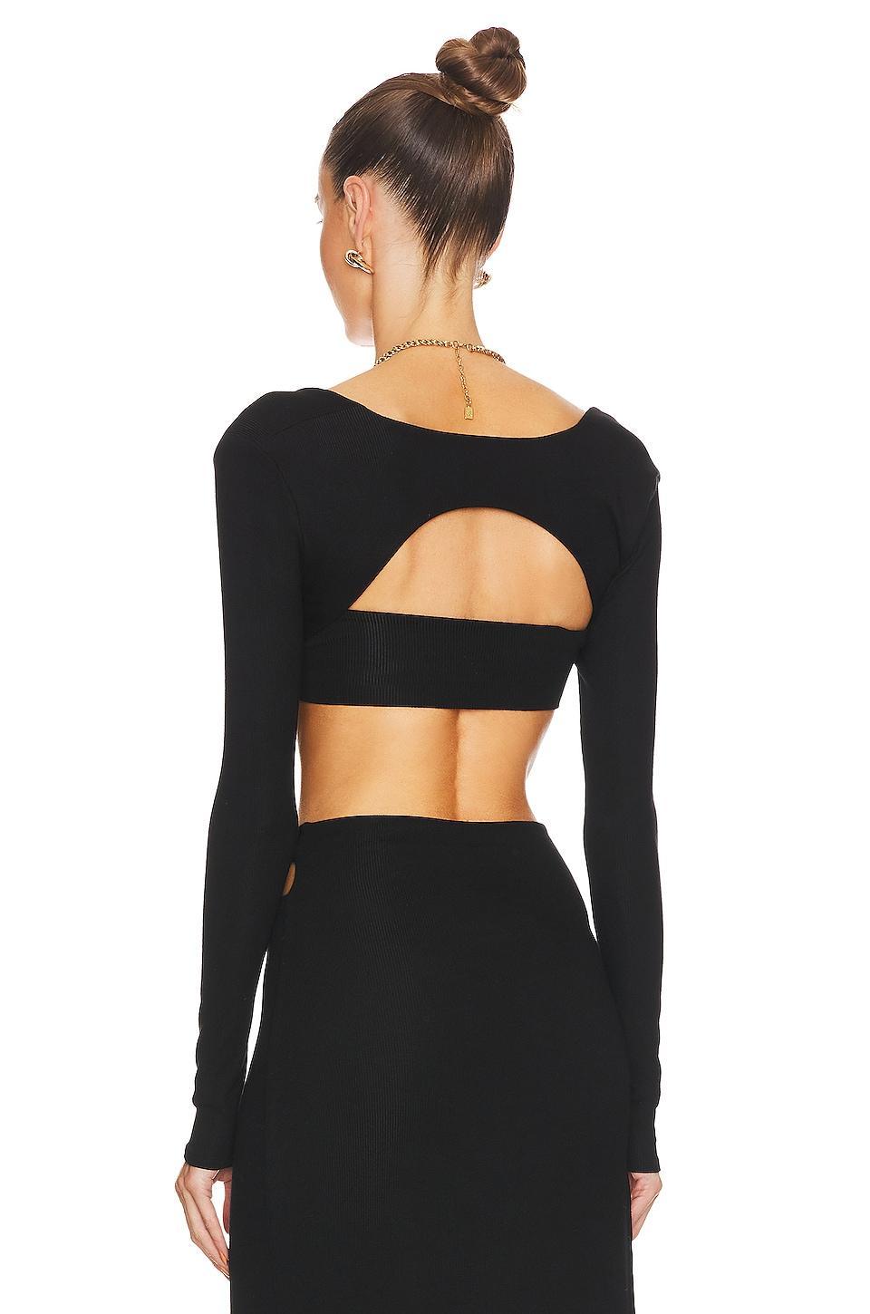 Long Sleeve Bandeaux Top Lama Jouni Product Image