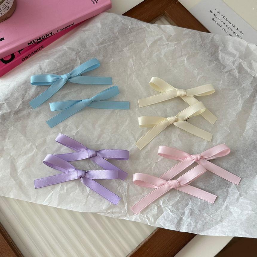 Set of 2: Ribbon Bow Hair Clip Product Image