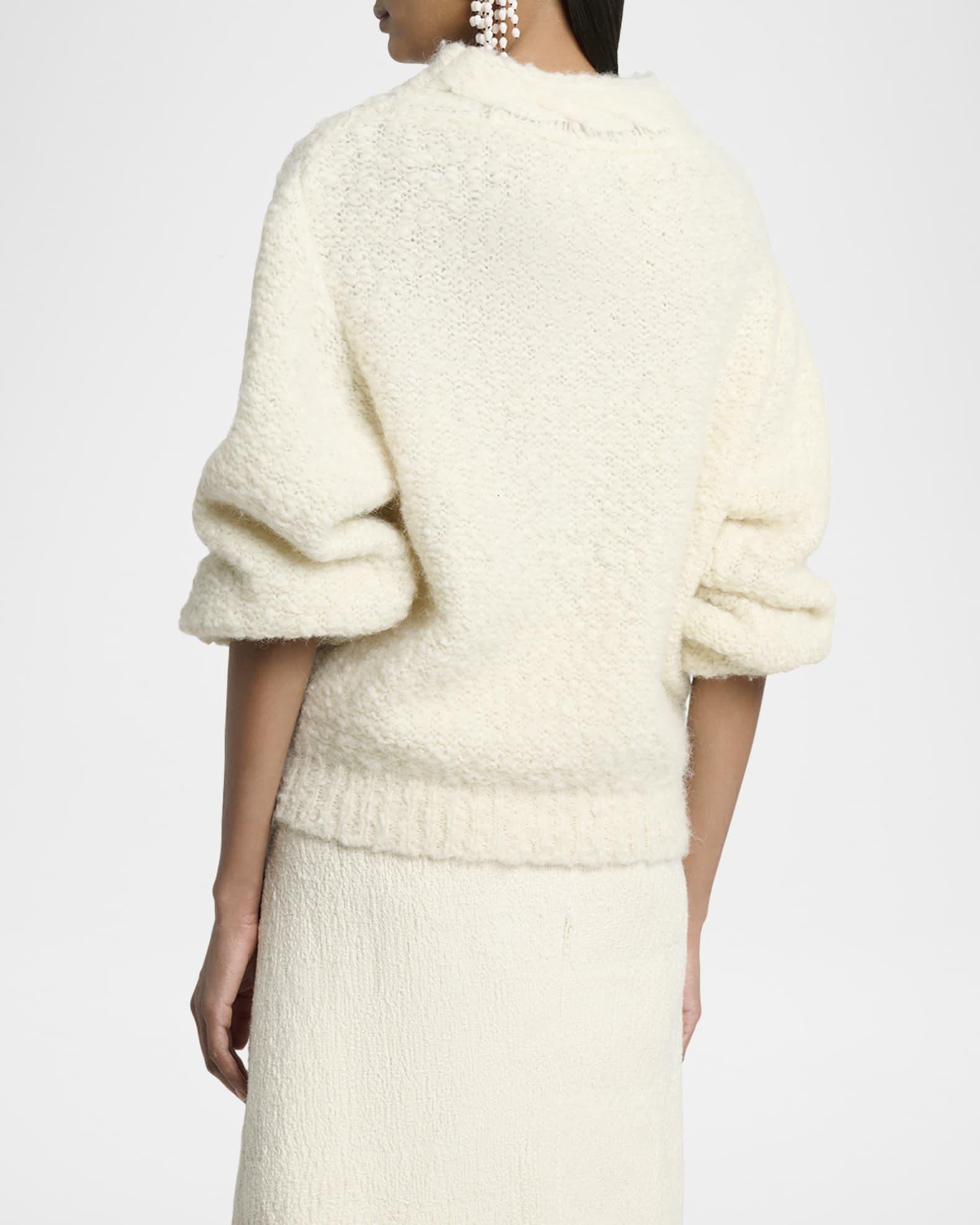 Romane Irish Funnel-Neck Alpaca Sweater Product Image