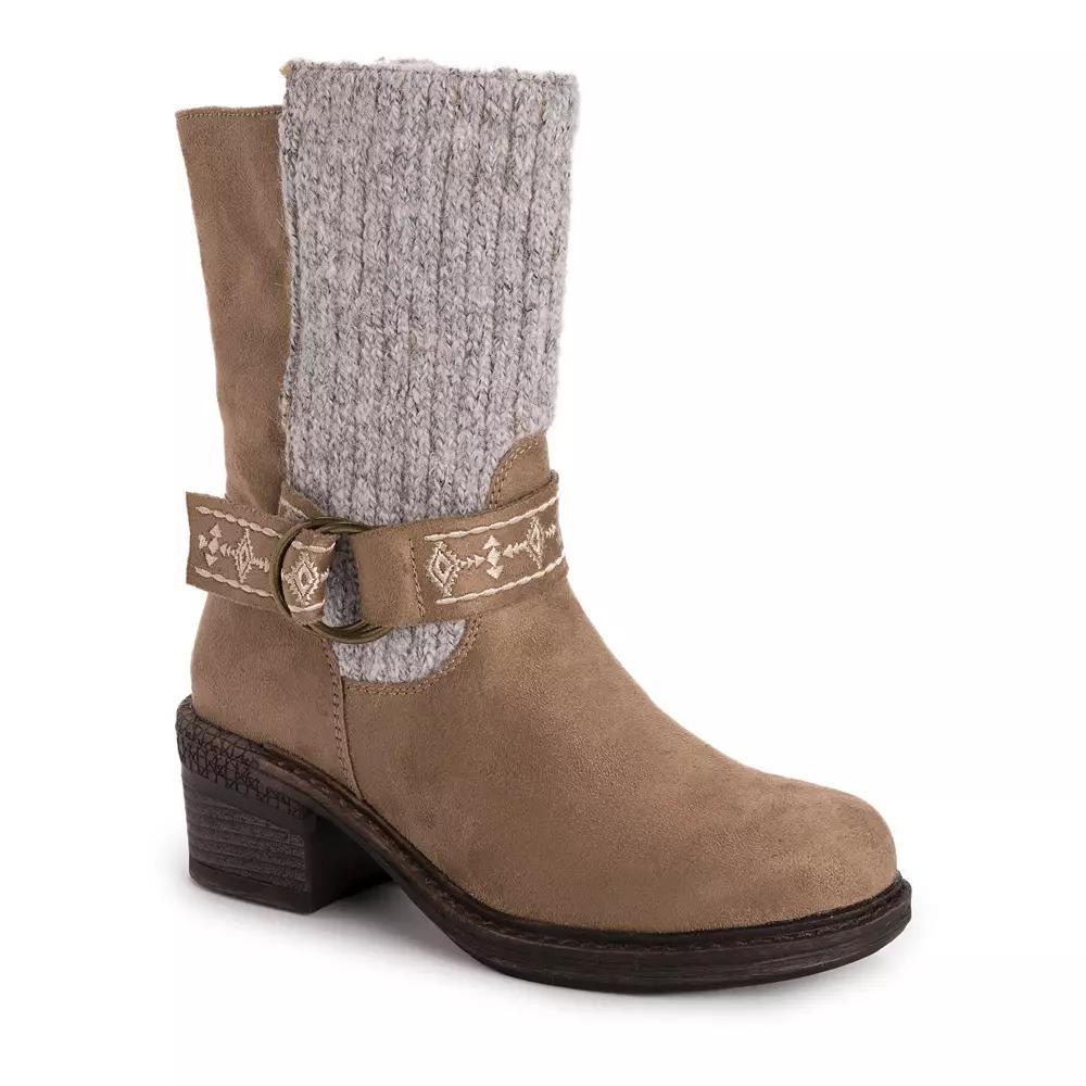 MUK LUKS Arya Alice Women's Ankle Boots, Size: 6.5, Gray Product Image