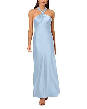 Liv Foster Knotted Satin Gown Product Image