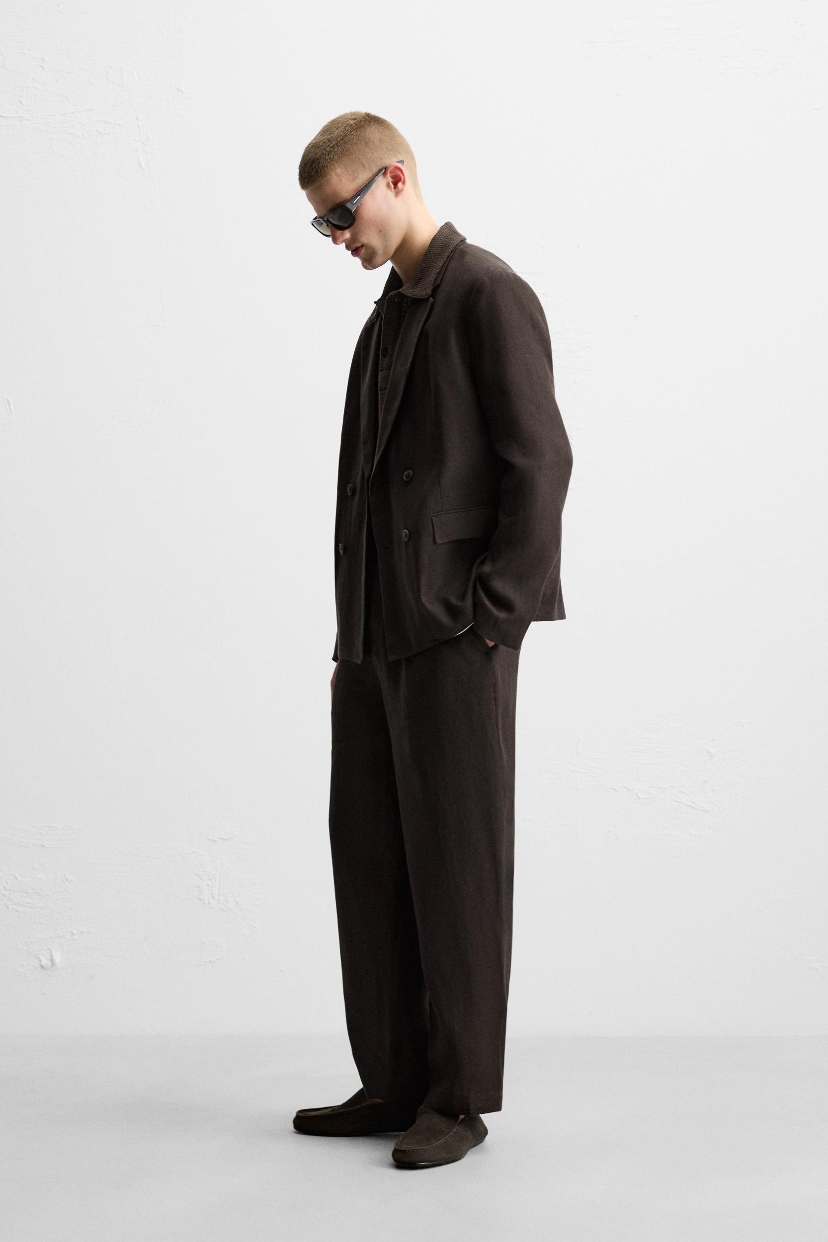 SUIT JACKET IN 100% LINEN Product Image