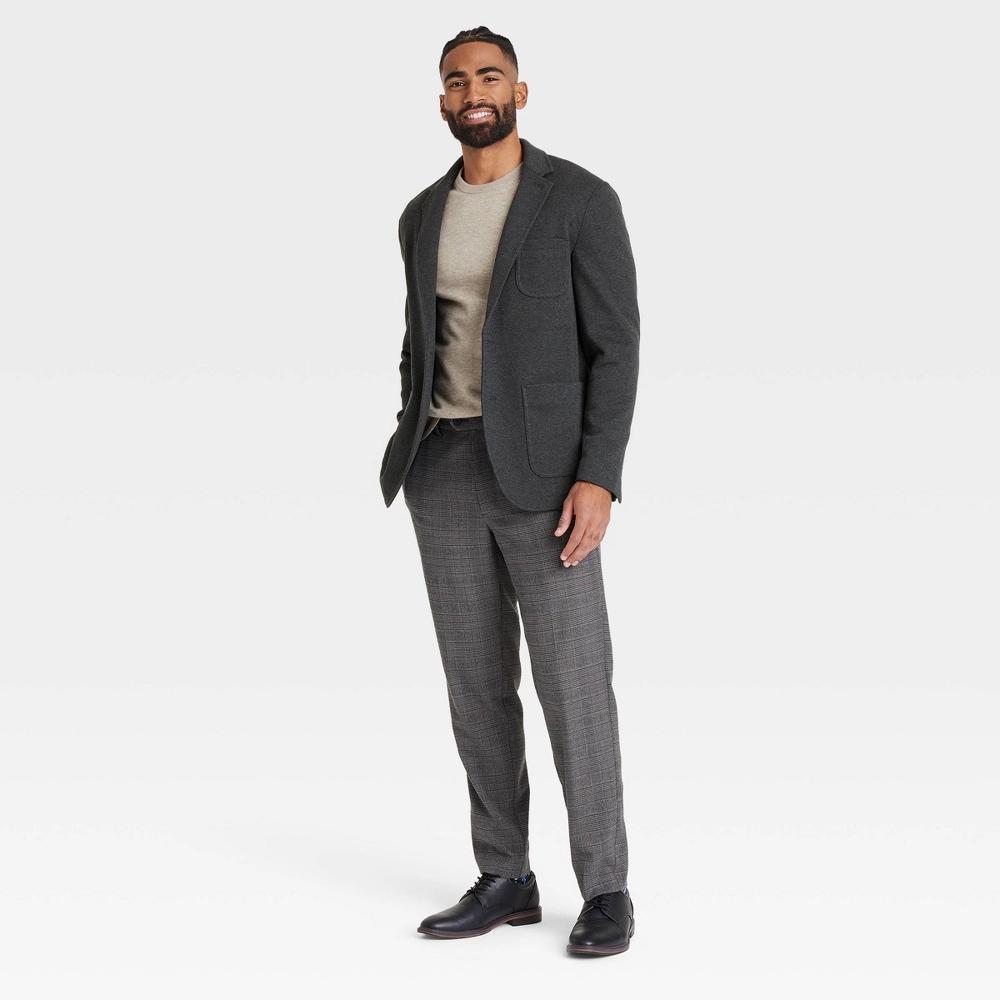 Men's Comfort Wear Knit Blazer - Goodfellow & Co™ Charcoal M: Midweight, Standard Fit, 4 Pockets Product Image