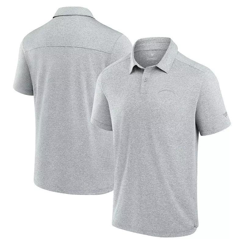 Men's Fanatics Signature Gray Los Angeles Chargers Front Office Tech Polo Shirt, Size: 4XL, Grey Product Image