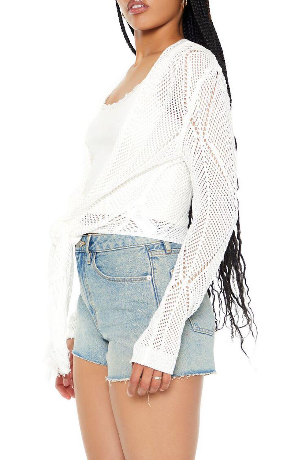 Open-Knit Tie-Front Sweater | Forever 21 Product Image