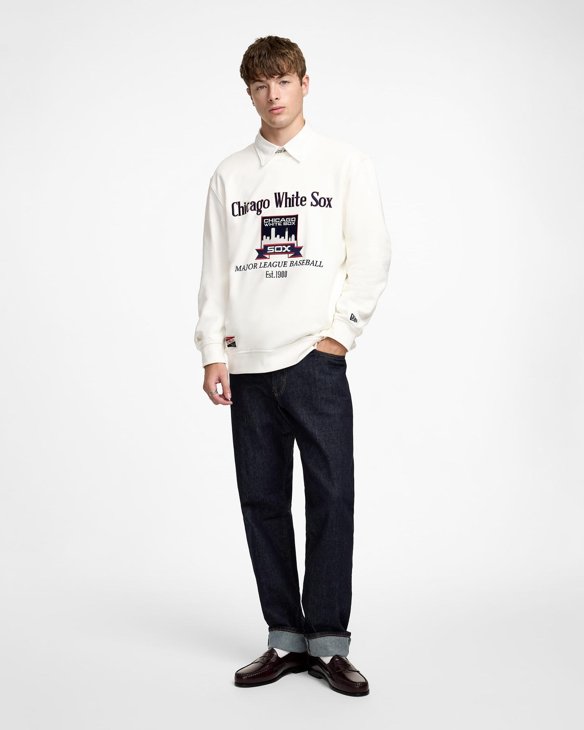 Chicago White Sox Cooperstown Off White Crewneck Male Product Image