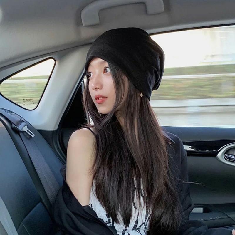 Plain Slouchy / Cuffed Beanie Product Image