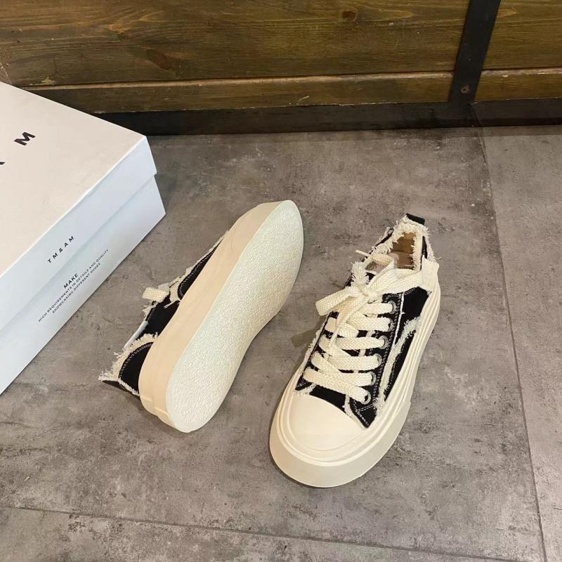 Fringed Lace-Up Platform Sneakers Product Image
