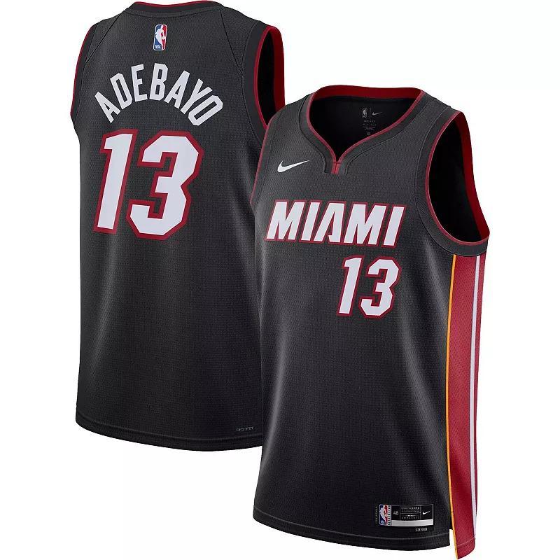 Unisex Nike Bam Adebayo Black Miami Heat Swingman Jersey - Icon Edition, Men's, Size: XL Product Image