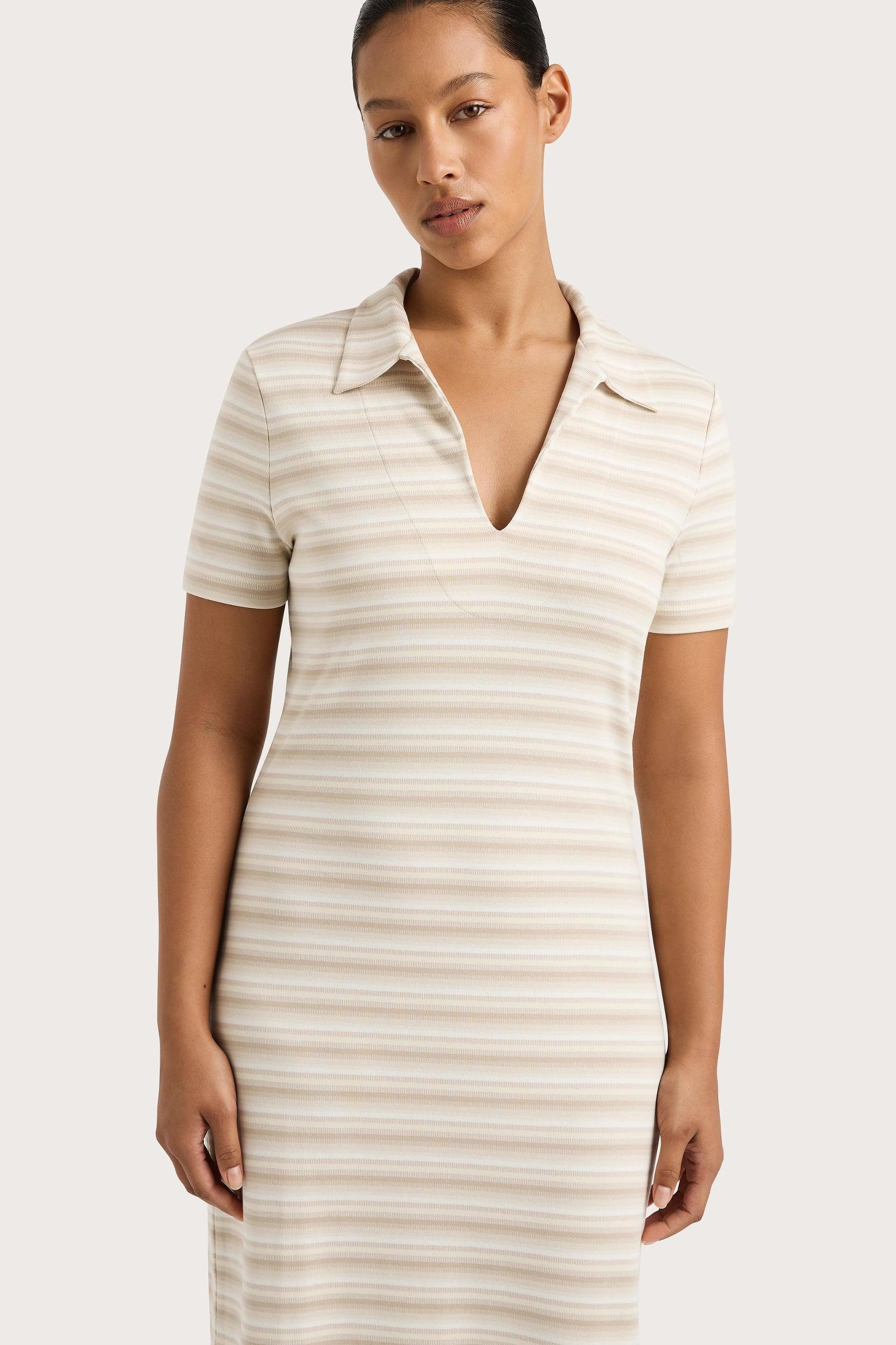 Tiesse Maxi Dress Cream Stripe Product Image