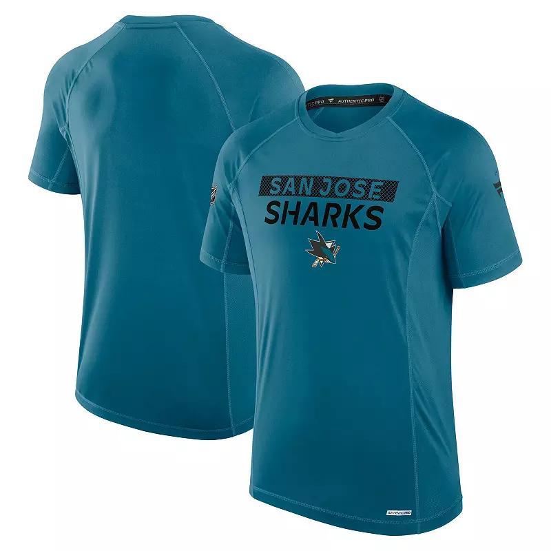 Men's Fanatics Kelly Green Vancouver Canucks Authentic Pro Rink Tech T-Shirt, Size: Small, Cnk Green Product Image