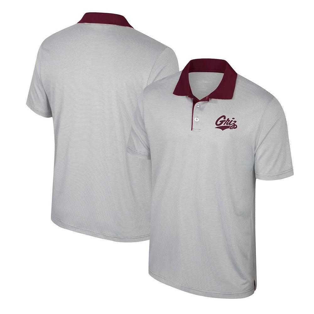 Men's Colosseum Gray Texas A&M Aggies Tuck Striped Polo, Size: XXL, Grey Product Image
