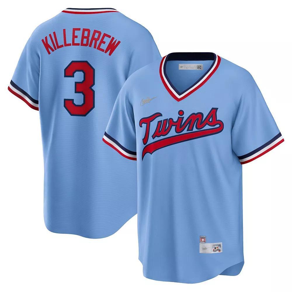 Mens Nike Harmon Killebrew Blue Minnesota Twins Road Cooperstown Collection Player Jersey Product Image