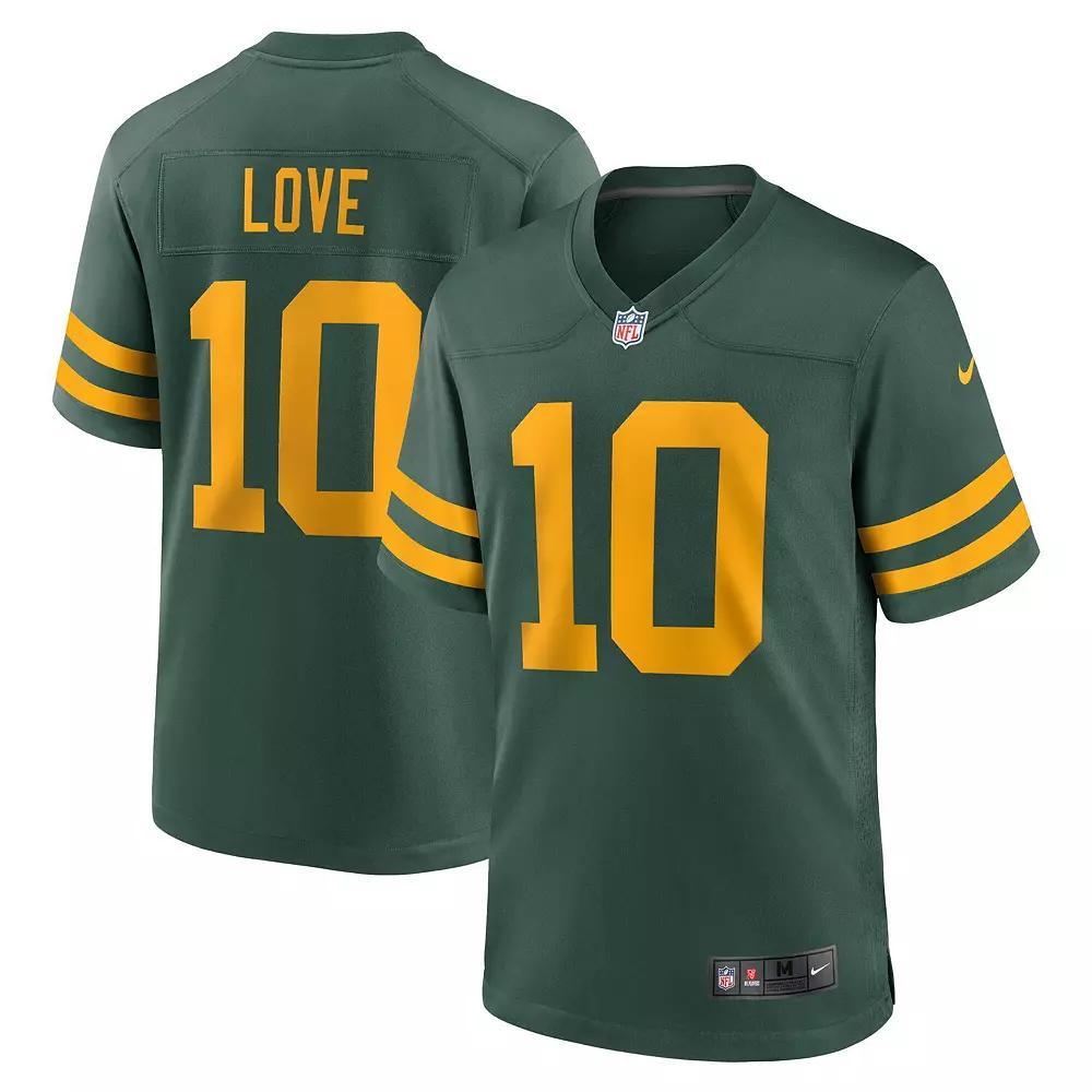 Men's Nike Jordan Love  Green Green Bay Packers Alternate Game Jersey, Size: 3XL Product Image