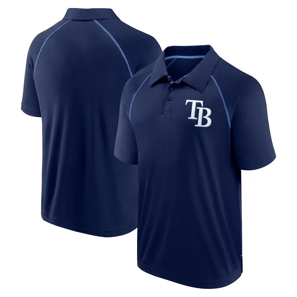 Men's Fanatics Navy Tampa Bay Rays Strong Alone Raglan Polo, Size: Medium, Blue Product Image