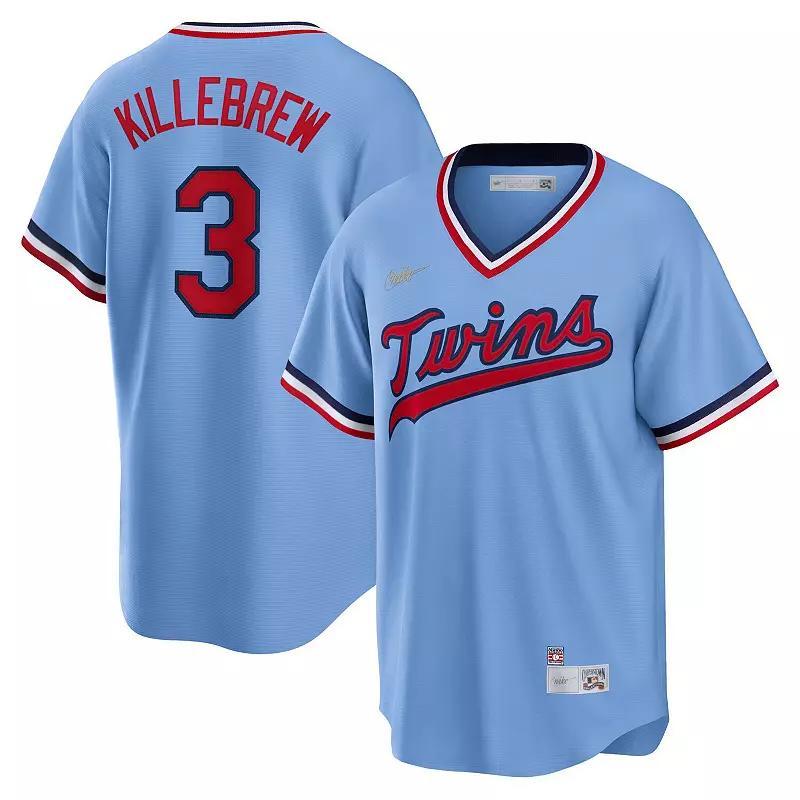 Mens Nike Harmon Killebrew Blue Minnesota Twins Road Cooperstown Collection Player Jersey Product Image