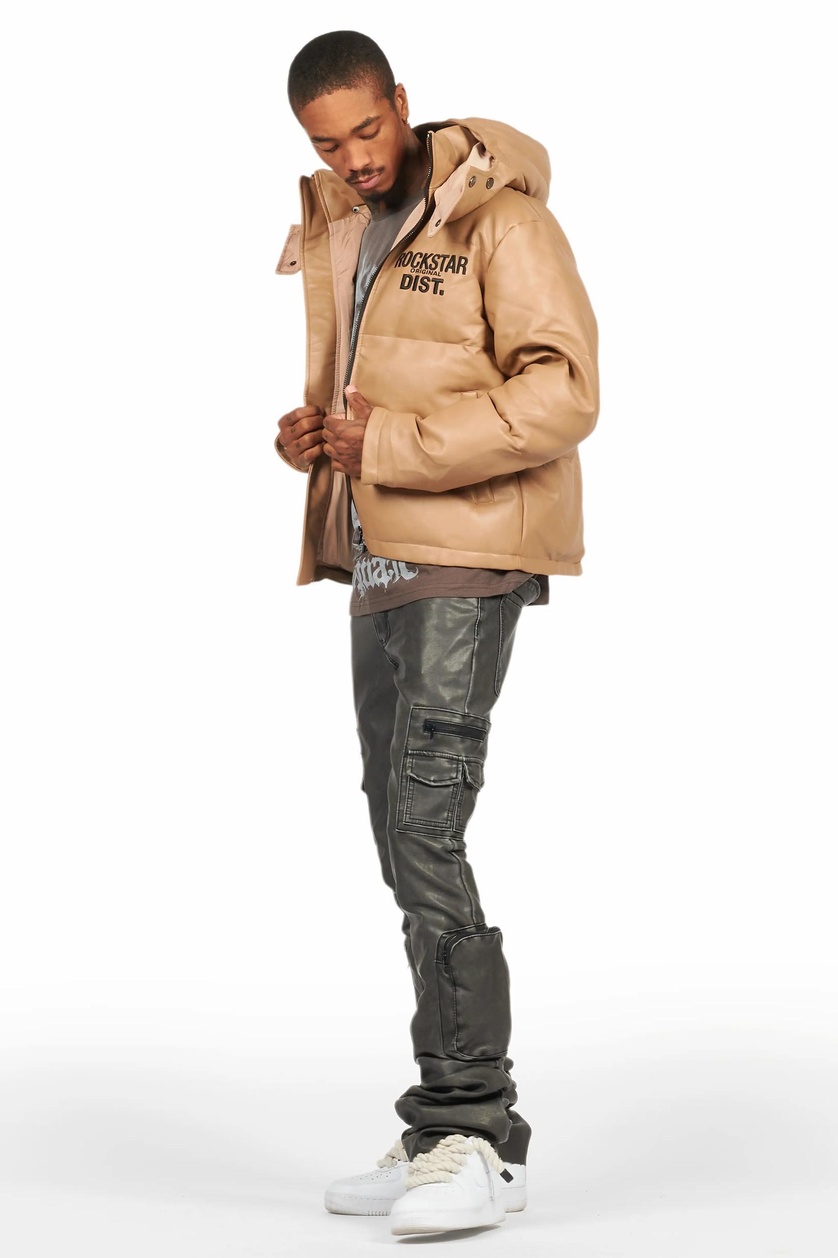 Kensen Beige Puffer Jacket Male Product Image