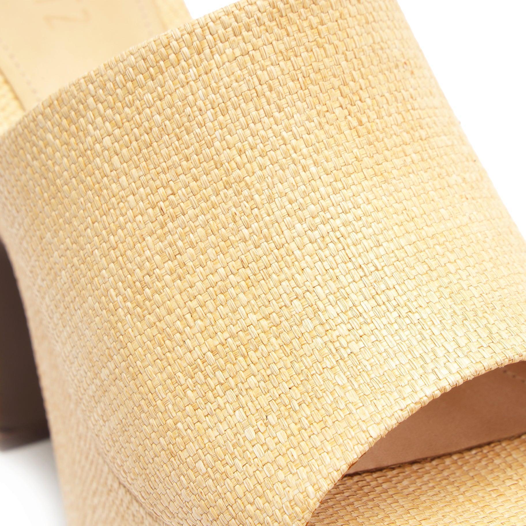 Dalle Cutout Straw Sandal Product Image