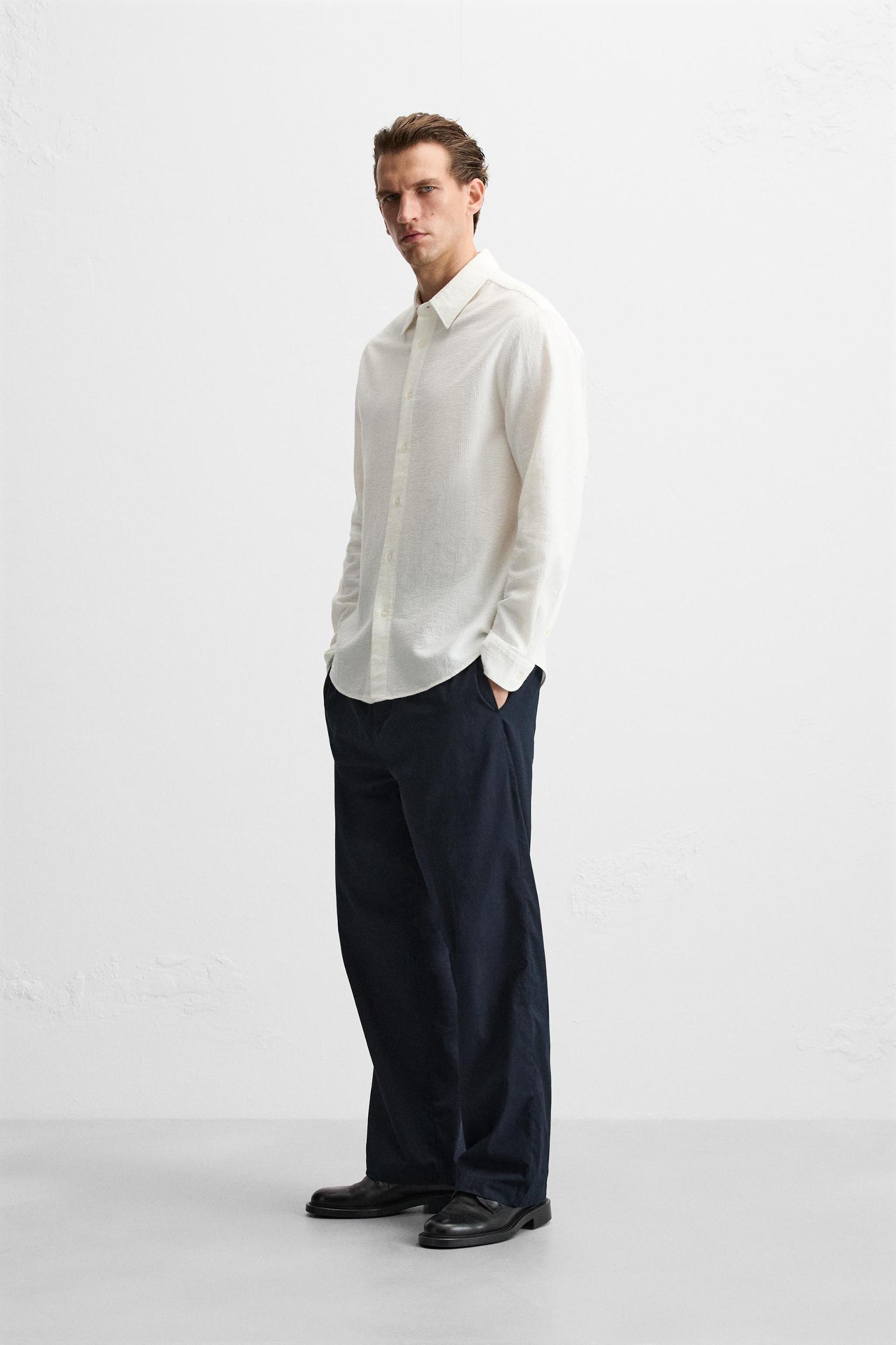 COTTON - LINEN BLEND SHIRT Product Image