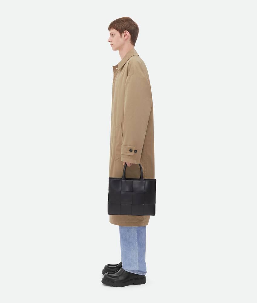 Men's Small East-West Arco Tote in Black Product Image