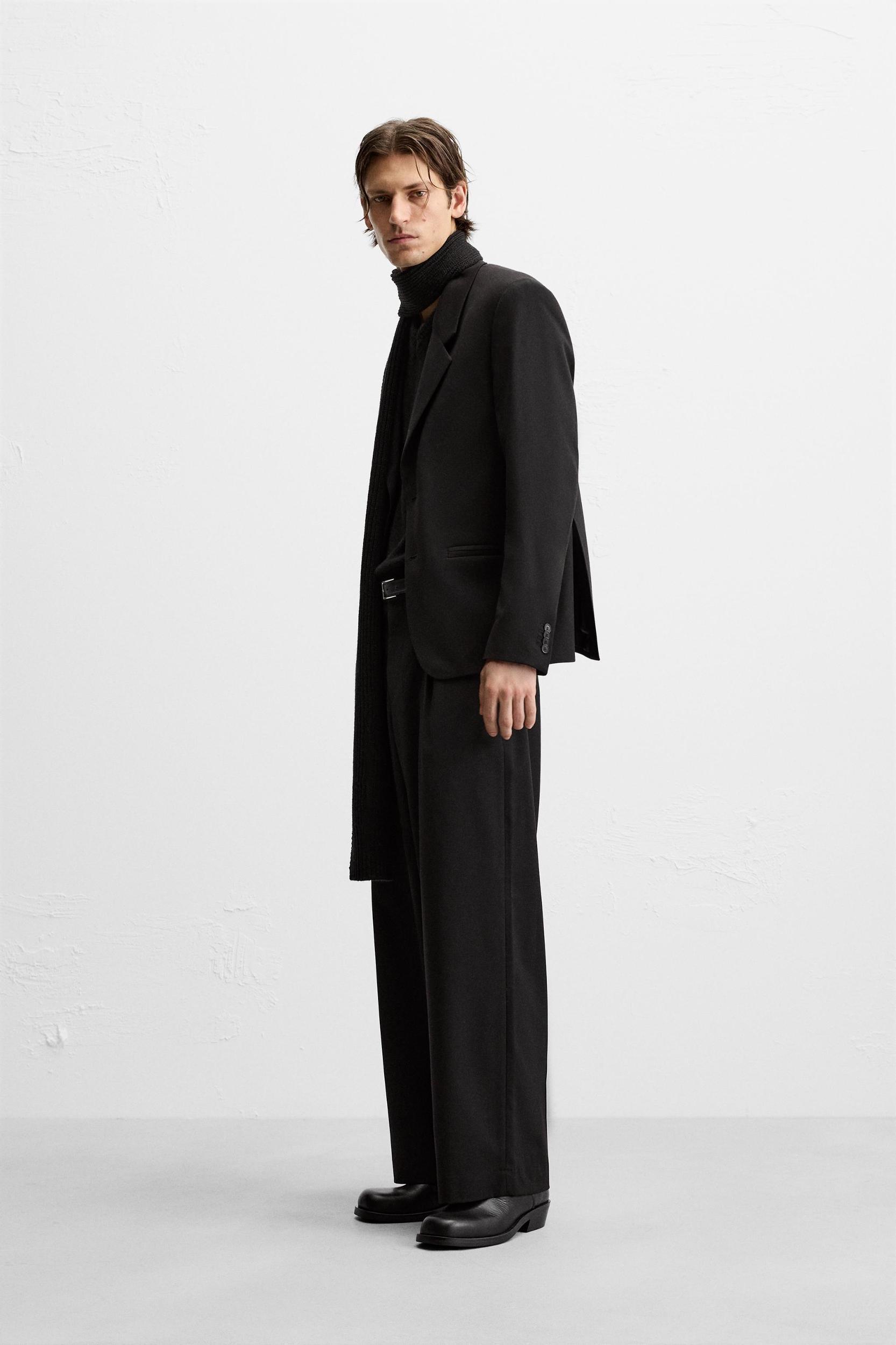 TEXTURED SUIT PANTS Product Image