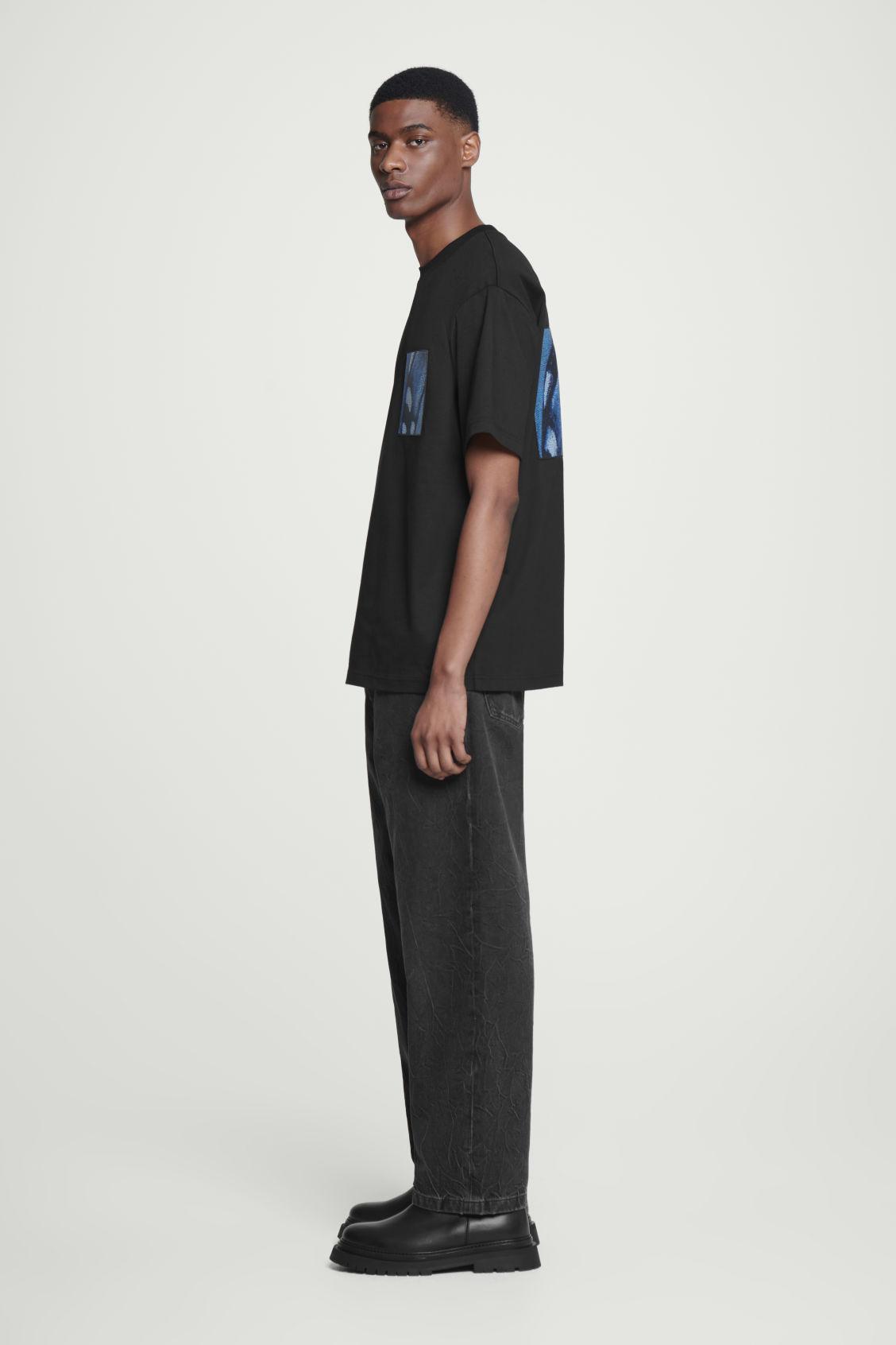 OVERSIZED JACQUARD-PATCH T-SHIRT Product Image